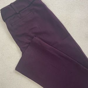 7TH AVENUE from NEW YORK & COMPANY Two Piece Blazer- Trouser Suit- Maroon